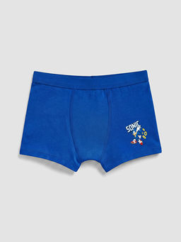 Sonic Bask?l? Erkek ?ocuk Boxer