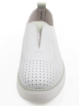 06-YE297-1 WHITE/OLIVE Туфли летние женские (натуральная кожа)