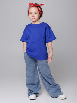 Футболка базовая, цвет Василек, кулирка х/б100%