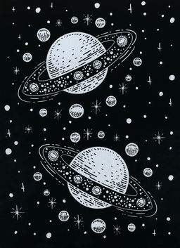 Hobbius GHPB-07 Набор для творчества Гравюра-блокнот 14 x 20 см Безбрежный океан  фото 9