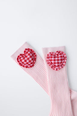 GINGHAM HEART SOCKS - Zara фото 9