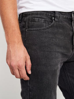 Утепленные мужские джинсы зауженного кроя с начесом - Mossmore фото 4