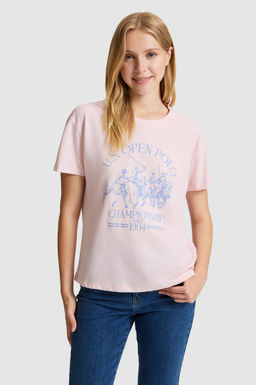 Kad_n A__k Pembe Bisiklet Yaka Ti__rt