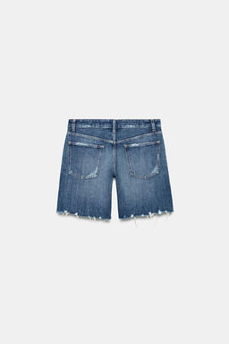 TRF MID-RISE DENIM BERMUDA SHORTS - Zara фото 21