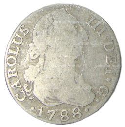 2 реала 1788 года Испания