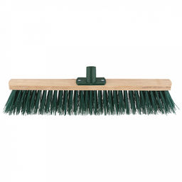 Щетка для пола деревянная 50см, втулка наклонная пластмассовая с резьбой д22мм, бук (Россия)