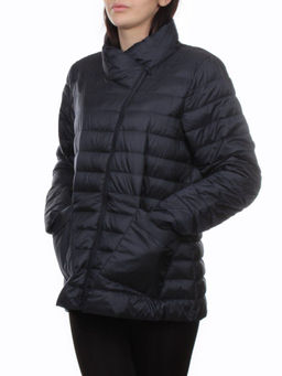 K-635 DK. BLUE Куртка демисезонная стеганая женская (70 гр. холлофайбер) - Фабричный китай фото 5