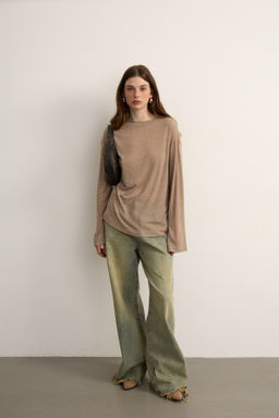 Лонгслив из трикотажа прямого силуэта - Mollis фото 2