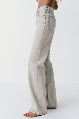 TRF WIDE-LEG MID-RISE FULL LENGTH JEANS - Zara фото 5