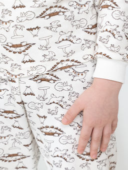 Пижама детская молочнаяжирафы