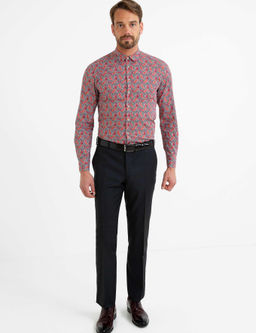 Turuncu Slim Fit Uzun Kollu G_mlek