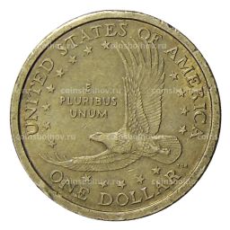 1 доллар 2000 года P США Сакагавея  Парящий Орел
