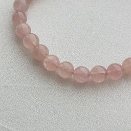 Бусы из мадагаскарского Розового кварца 46 см +
