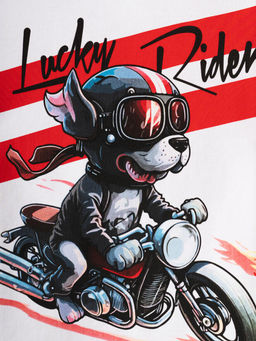 Футболка PlayToday для мальчика LUCKY RIDER из хлопка с эластаном черный  фото 7