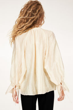 Blusa en mezcla de lyocell - H&m фото 3