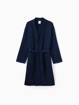Халат мужской «Экономь и Я», размер 52-54, хлопок 100%, тёмно-синий