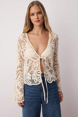 Tas Krose Detayl? Triko H?rka TWOSS25HI00016