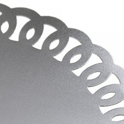 Салфетка декоративная Кружево д38см ПВХ, серебро (Китай) - Домашняя мода фото 2