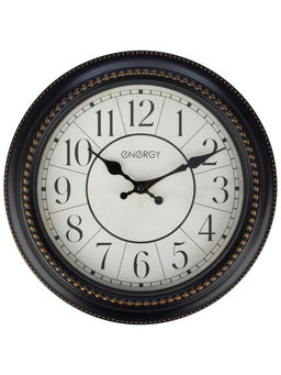 Часы настенные классические ENERGY ЕС-118, бесшумные, плавный ход, d=27.9 см, чёрные