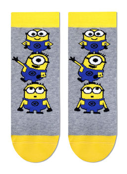 Цена за 2 пары Носки короткие Conte Elegant, серый меланж