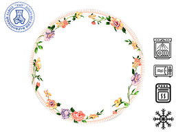 Ф_Тарелка 175 мм мелкая ф.653, Идиллия "Тиффани" арт. ДБ_3С2339Ф34 ДОБРУШСКИЙ