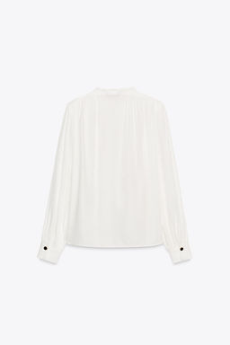 SHIRT WITH SHOULDER PADS - Zara фото 7
