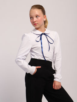 Блузка Вероника белый, БЛ-03-1 От Егорки до Егора