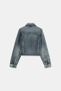 ZW COLLECTION CROPPED DENIM JACKET - Zara фото 8