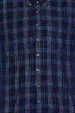 U. S. Polo Assn Мужская темно-синяя рубашка в шотландскую клетку - U.s. polo assn фото 12