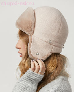 Нон-стоп шерсть ладен Ушанка женская (55-58)