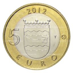 5 евро 2012 года Финляндия  Исторические регионы Финляндии. Строения  Уусимаа
