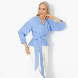 Блуза из вискозы, Восхитительные охваты (голубой рассветный) - Charutti фото 2