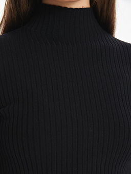 Yar?m Bal?k?? Yaka D?z Uzun Kollu Kad?n Triko Kazak - Waikiki фото 3