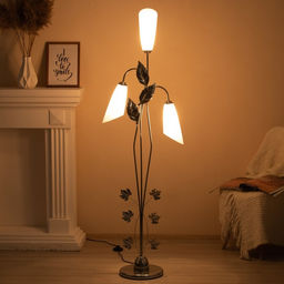 Торшер напольный BayerLux «Симпл», 3×15 Вт, E27, ×ром