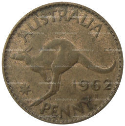 Монета 1 пенни 1962 года Австралия