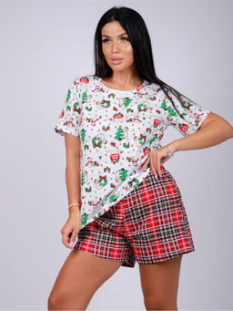 Пижама/домашний костюм ДК-308-красный