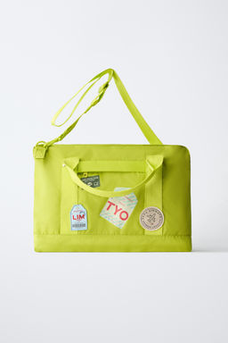 MOCHILA DE VIAJE PARCHES / Amarillo