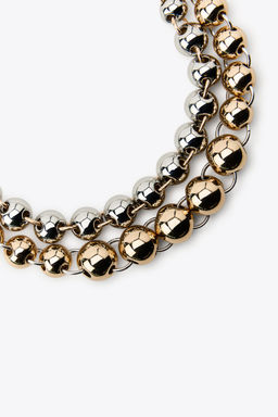 PACK OF 2 COMBINED BEAD NECKLACES - Zara фото 3