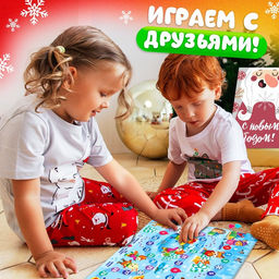 Цена за 3 шт. Настольная игра В поисках Деда Мороза - Лас играс kids фото 4