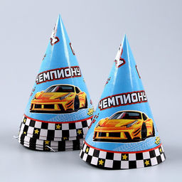 Посуда бумажная одноразовая «Машины», 6 тарелок, 1 гирлянда, 6 стаканов, 6 колпаков