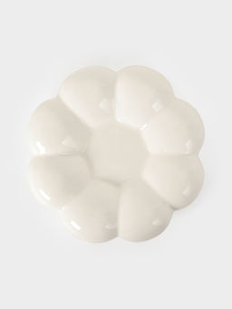 Чайная пара «Облако», 2 предмета: блюдце 14×3 см, чашка 220 мл, 12×8.5×7 см, керамика, белая