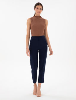 Lacivert Carrot Fit Kuma_ Pantolon