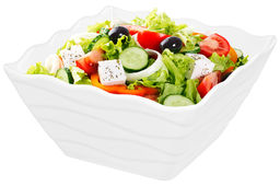 Салатник квадратный 1 л 16*16*8 см "Айсберг волны" квадратный