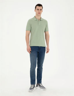 Ye_il Slim Fit Basic Ti__rt