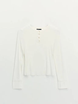 Лонгслив в рубчик из вискозы / Zarina  фото 7