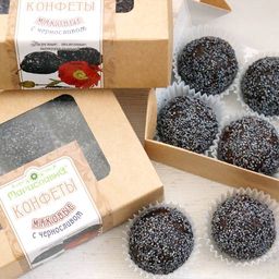 Маковые с черносливом, конфеты ручной работы