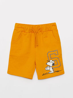 Beli Lastikli Snoopy Bask?l? Erkek Bebek ?ort