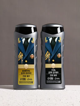 Подарочный набор «Тому, кто создан для побед», гель для душа, 250 мл и шампунь для волос, 250 мл, Чистое счастье