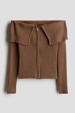 C?rdigan off-the-shoulder