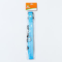 Ошейник с подсветкой, зарядка от USB, размер L, ОШ 41-52 см, 3 режима, голубой - Пижон фото 10